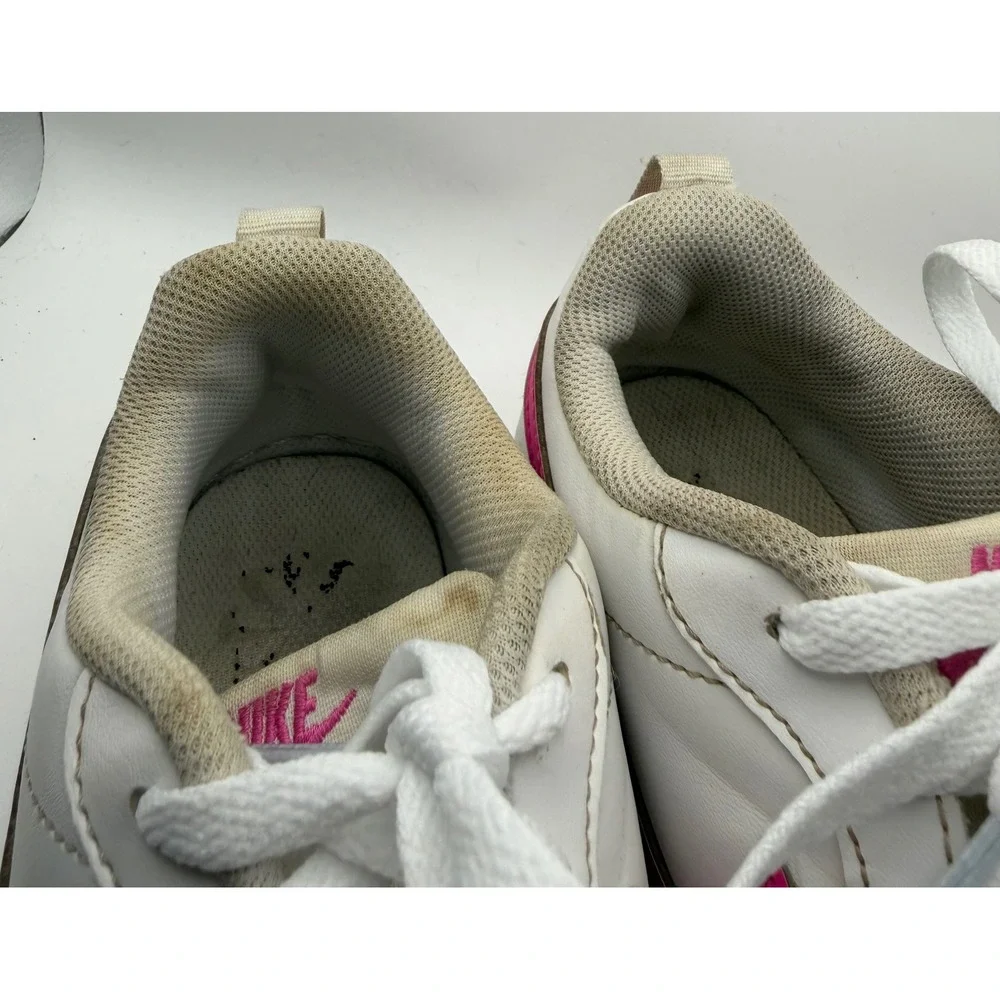 Nike Court Borough Low 2 Youth 6.5Y White Pink DV5456-113 Good Condition Retro